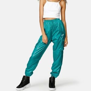 NWT Adidas comfy shiny cargo track pants! Club Pants ! Rave Pants